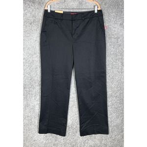 Merona The‎ Ultimate Khaki Pants Womens Size 14 Fit 1 Stretch Black Pockets NWT